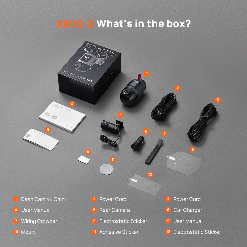 70mai Omni Dual Channel Cam rear camera attachment