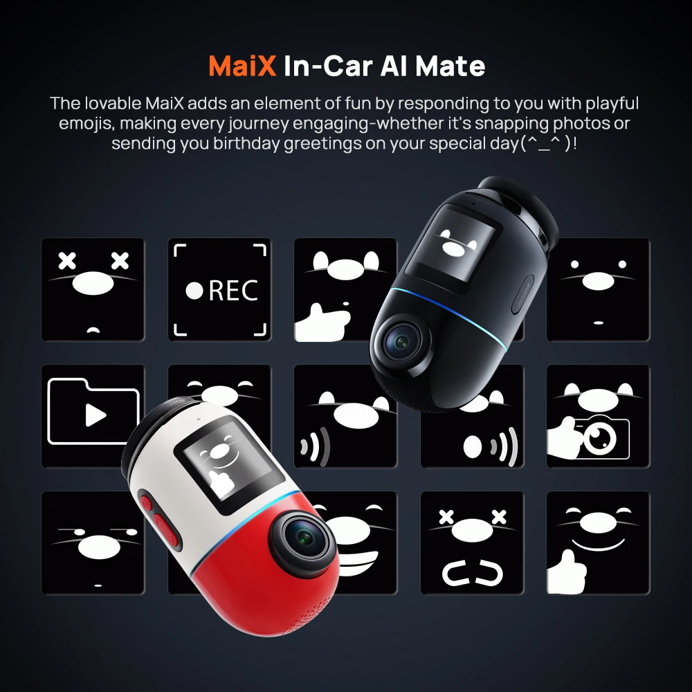 MaiX In-Car AI Mate emoji display