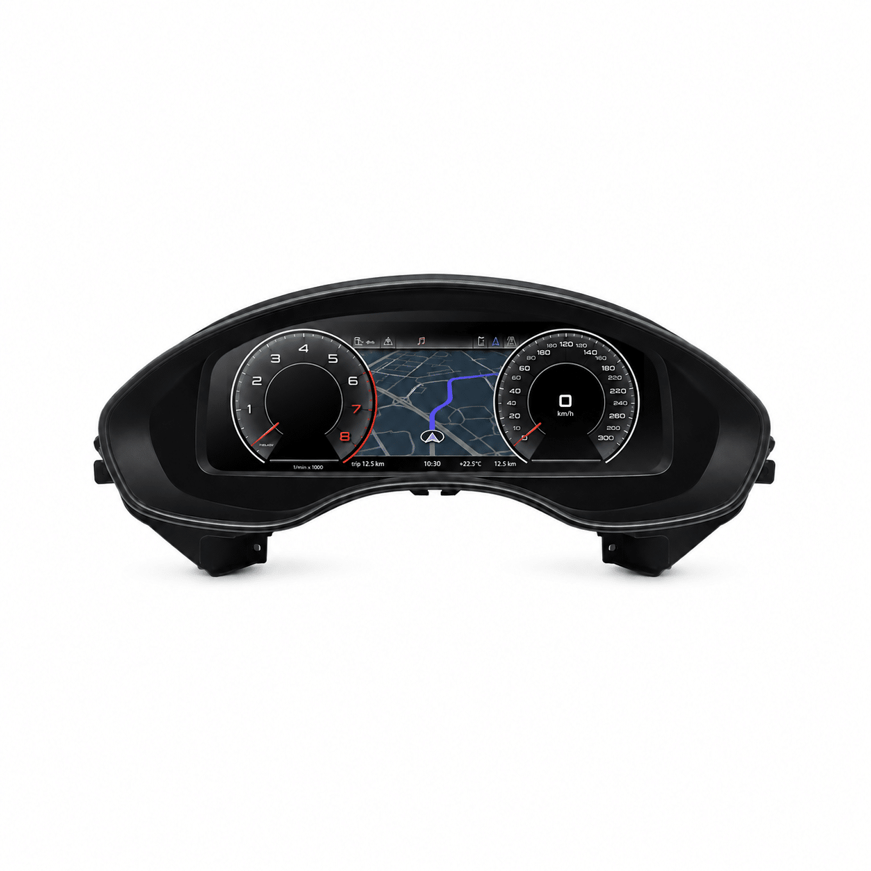 Style 1 modern integrated digital instrument cluster