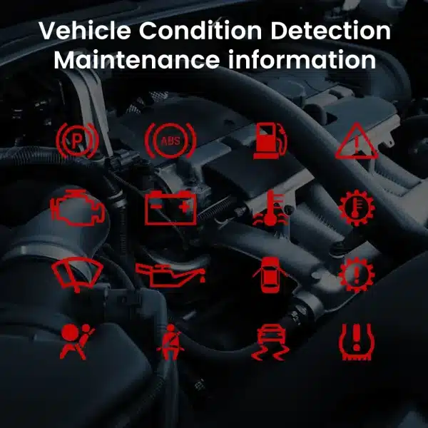 F150 digital dashboard vehicle condition detection and warning information icons