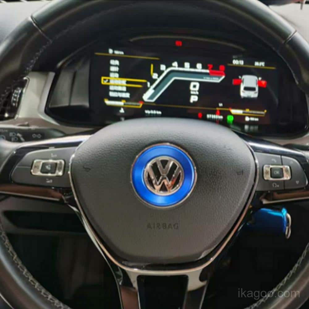 Final installed rendering of the 2011-2015 Volkswagen Passat PQ full LCD instrument cluster
