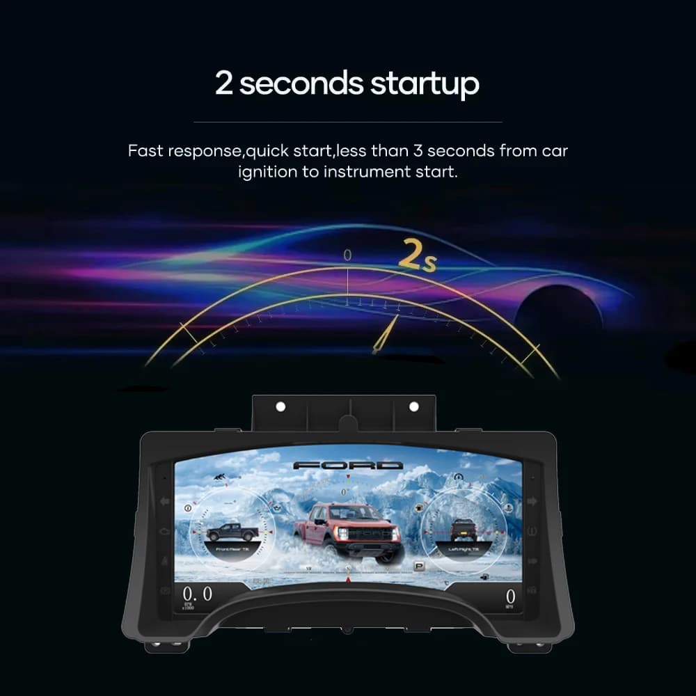 fast startup screen for Ford F150 Linux digital instrument cluster
