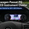 Passat digital instrument cluster installation