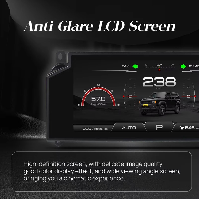 Nissan Patrol Y62 digital cluster anti-glare LCD display