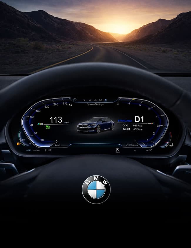 BMW F10 E46 E90 Aggiornamento del quadro strumenti digitale aftermarket