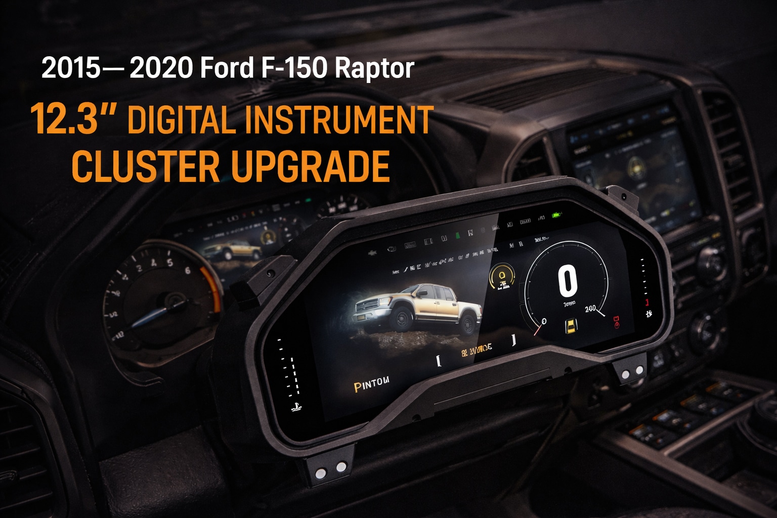 Ford Ranger Raptor Cluster F150 Digital Instrument Cluster for Ford F-Series and Raptor Upgrade ...