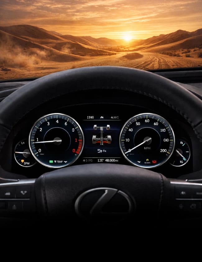 Riparazione schermo quadro strumenti digitale Lexus