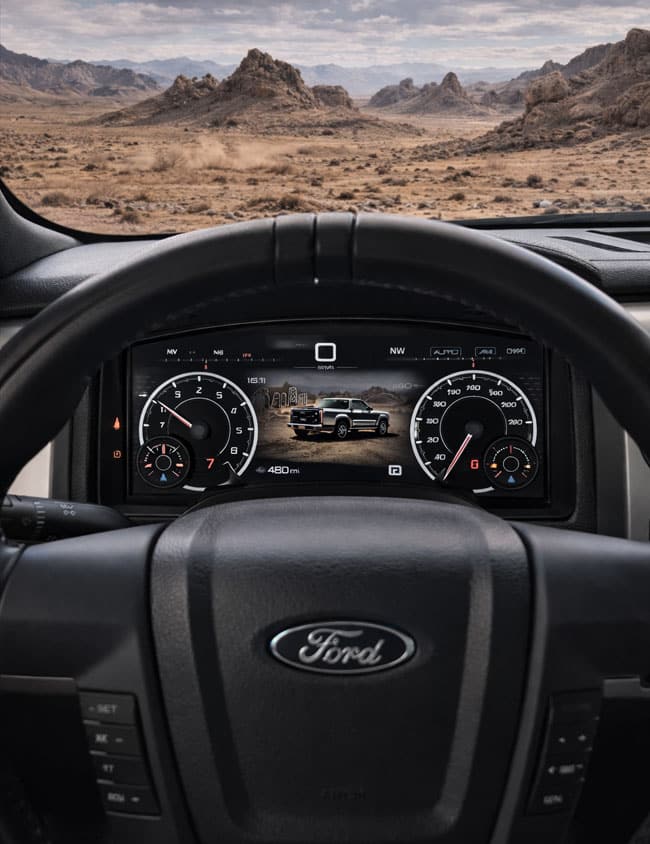 Aggiornamento del quadro strumenti digitale per Ford F150 Mustang