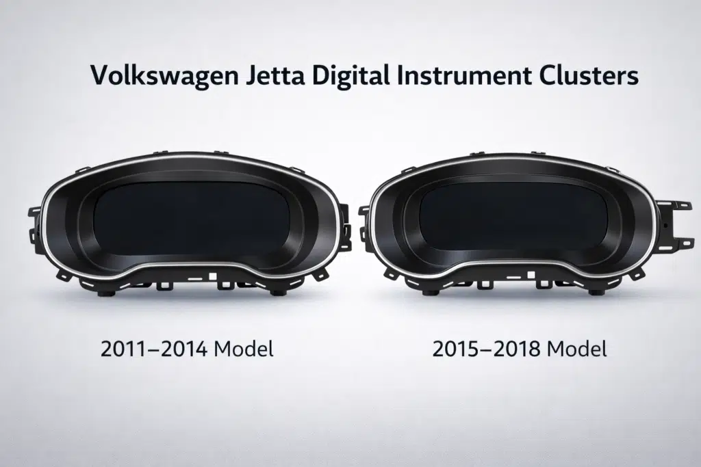 Volkswagen Jetta Mk6 A6 digital instrument cluster front view