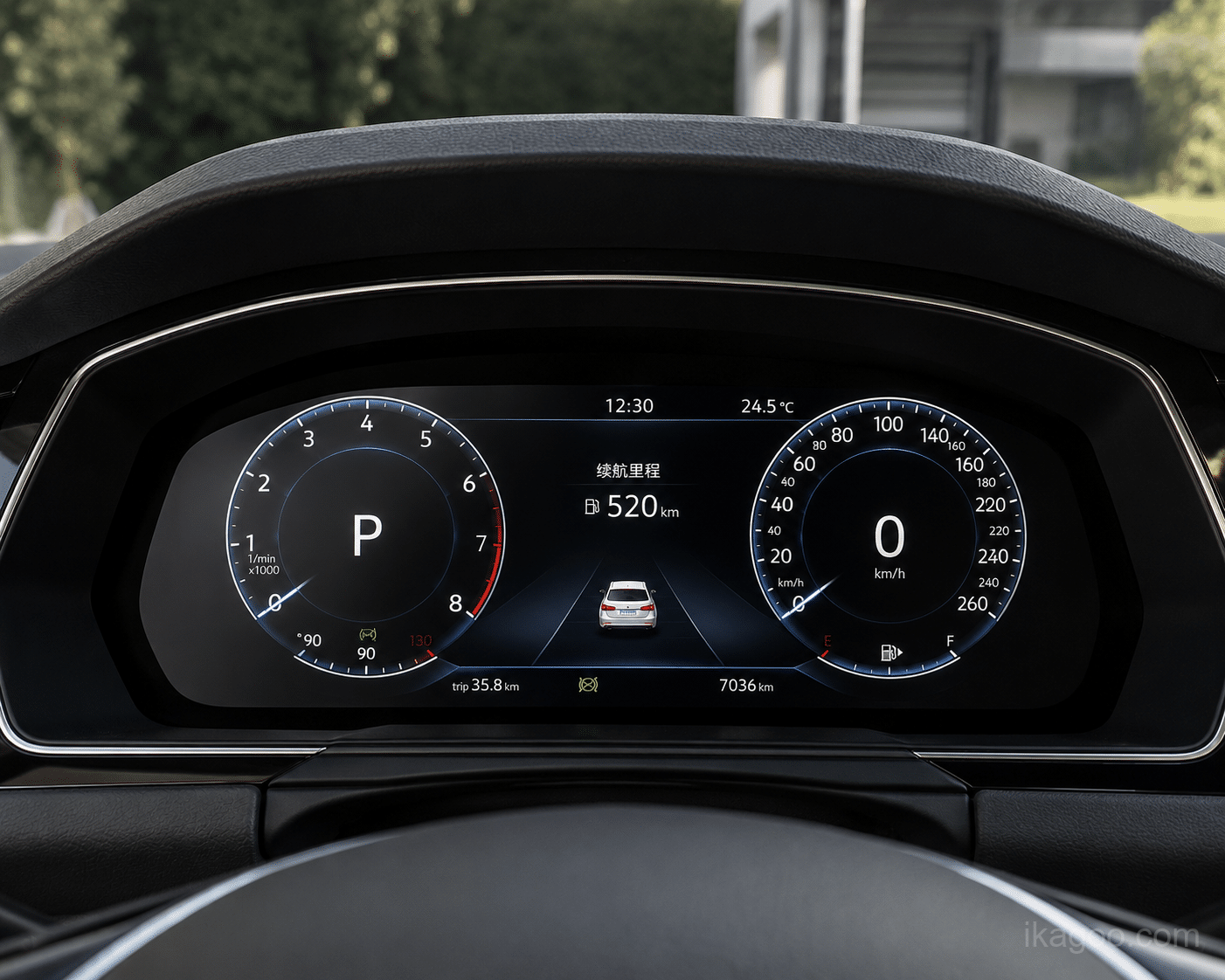 VW Passat B8 digital instrument cluster retrofit cockpit preview