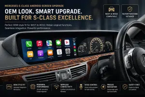 Mercedes S-Class Android Head Unit for W221 and W222: OEM-Style Fit and Factory Function Retention