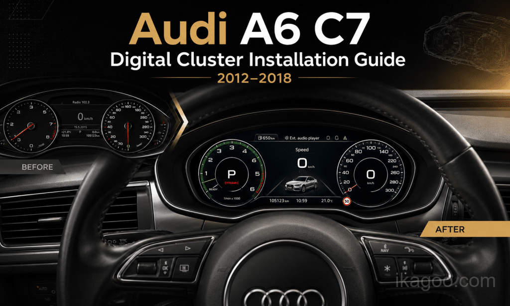 How to Install an Audi A6 C7 Digital Instrument Cluster (2012-2018)