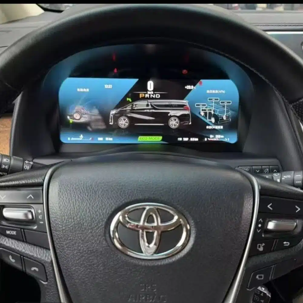 Toyota Alphard digital dashboard installation generation reference
