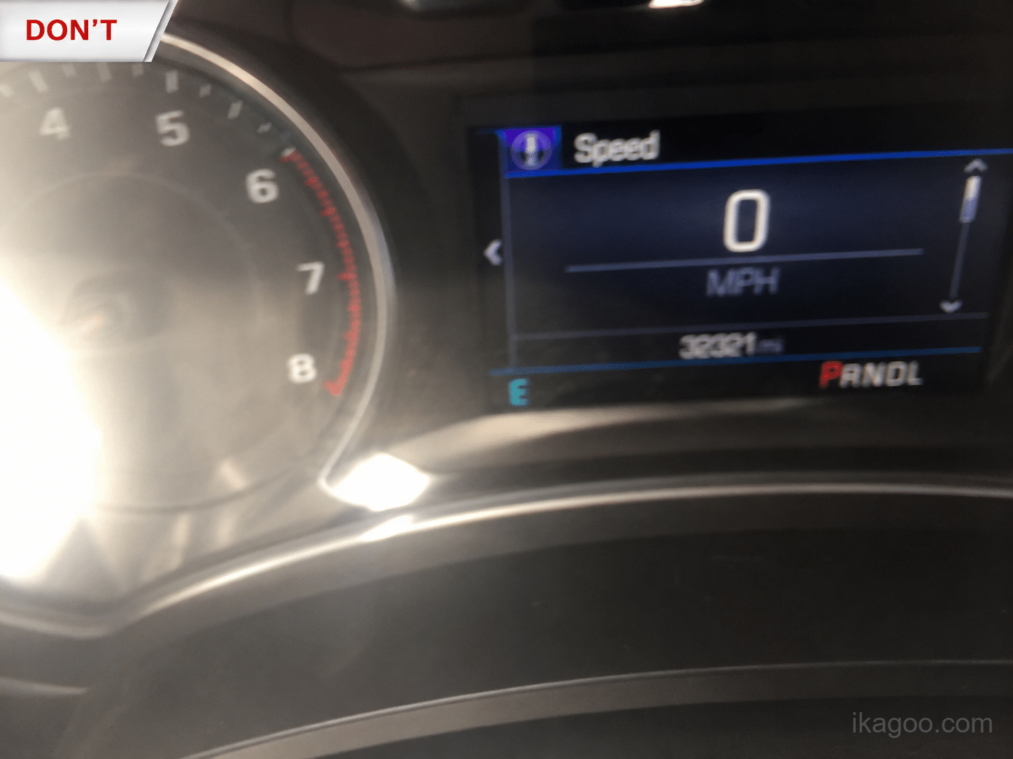 Incorrect dashboard photo for digital instrument cluster fitment check