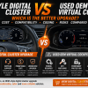 Best Digital Cluster Upgrade: OEM-Style vs Used OEM Virtual Cockpit