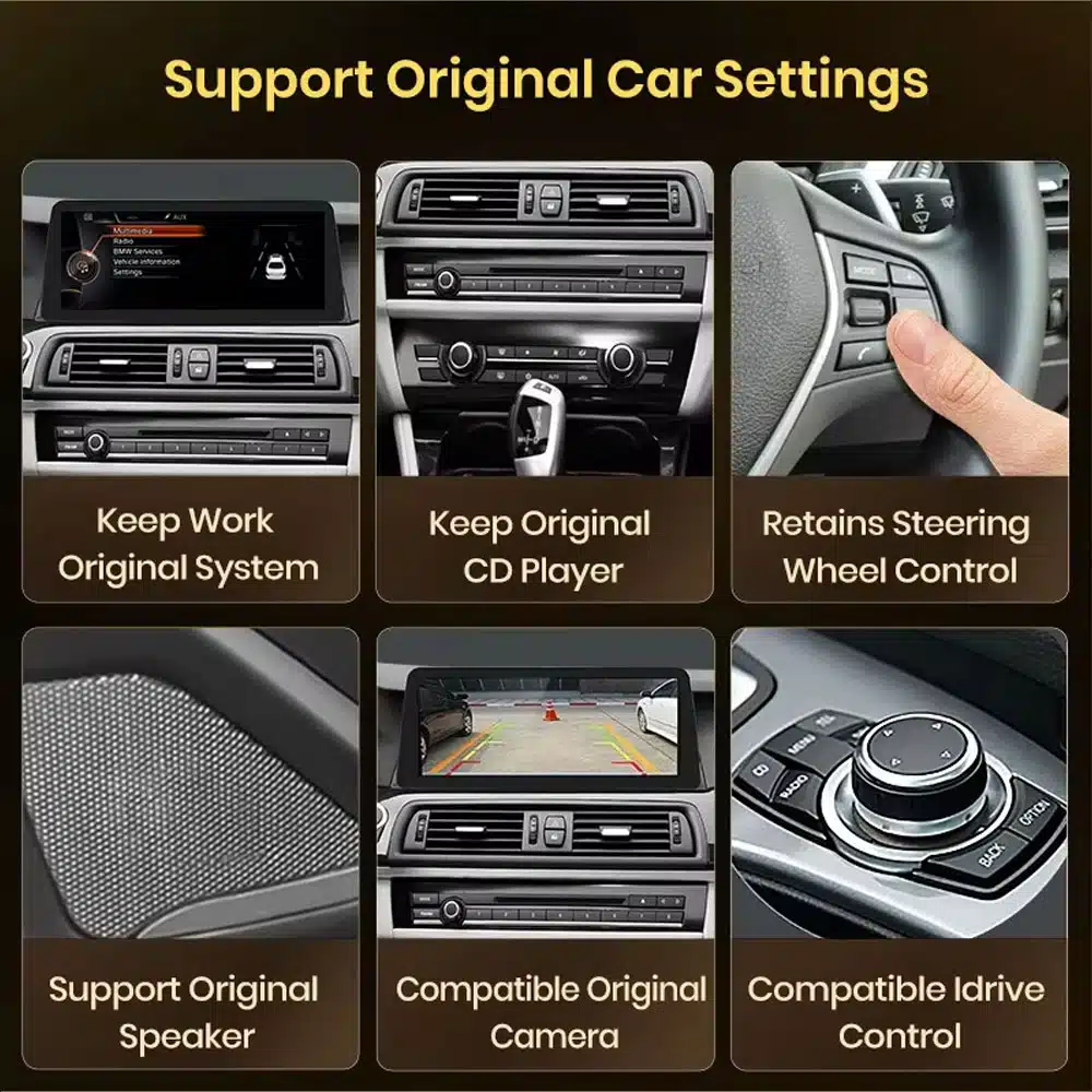 BMW F30 original car settings steering wheel iDrive camera speaker retention