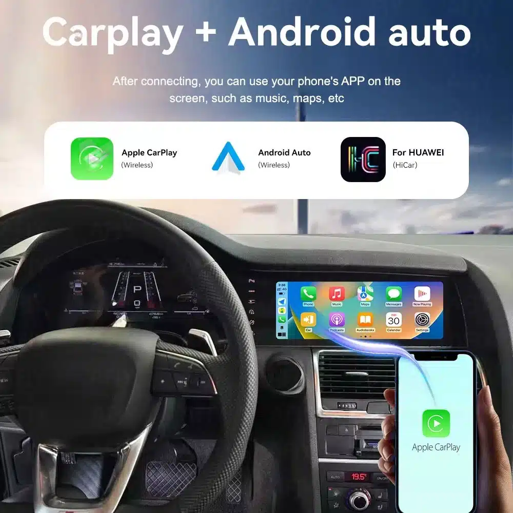 Audi Q7 digital cluster 2005–2015 wireless CarPlay Android Auto interface