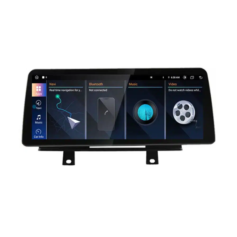 BMW F30 NBT EVO Android Head Unit installed dashboard view