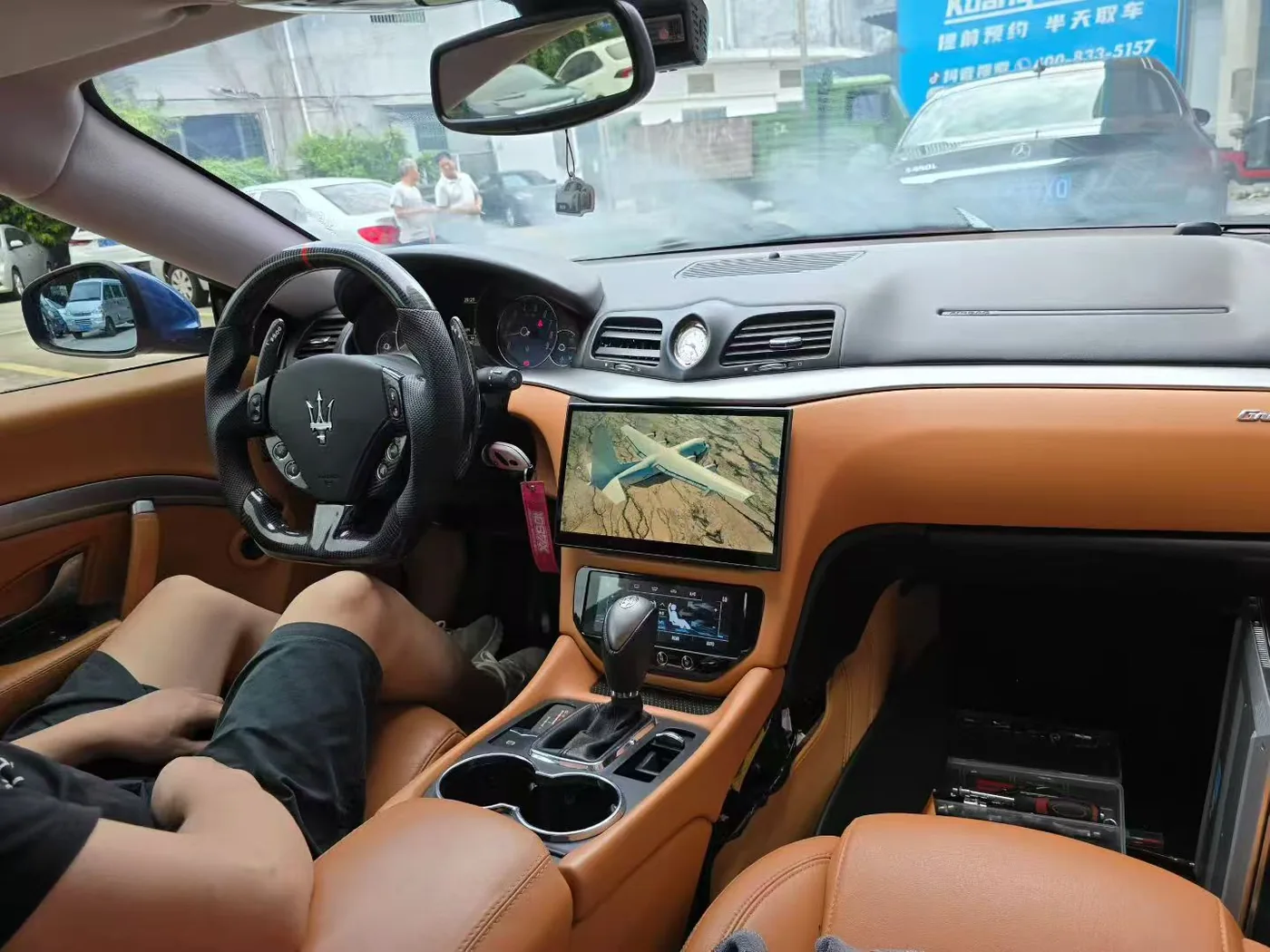 Car Electronics Installation Difficulty: Can You Install It Yourself? 16 Maserati Android display installation example