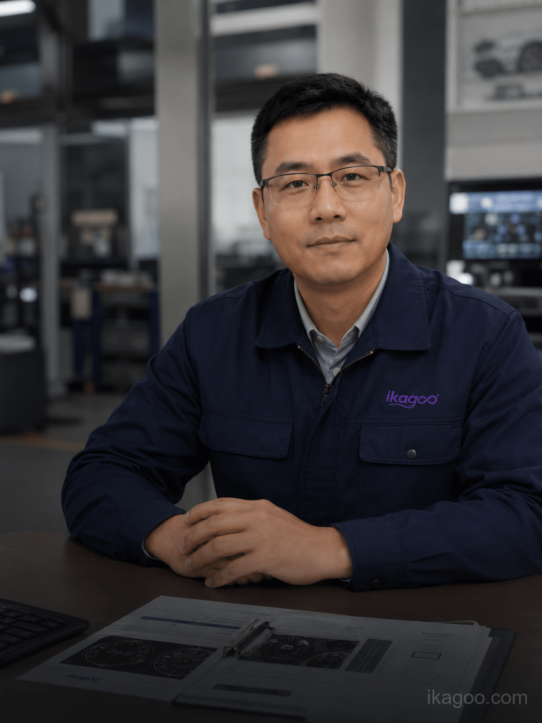 iKAGOO automotive electronics specialist reviewing vehicle compatibility
