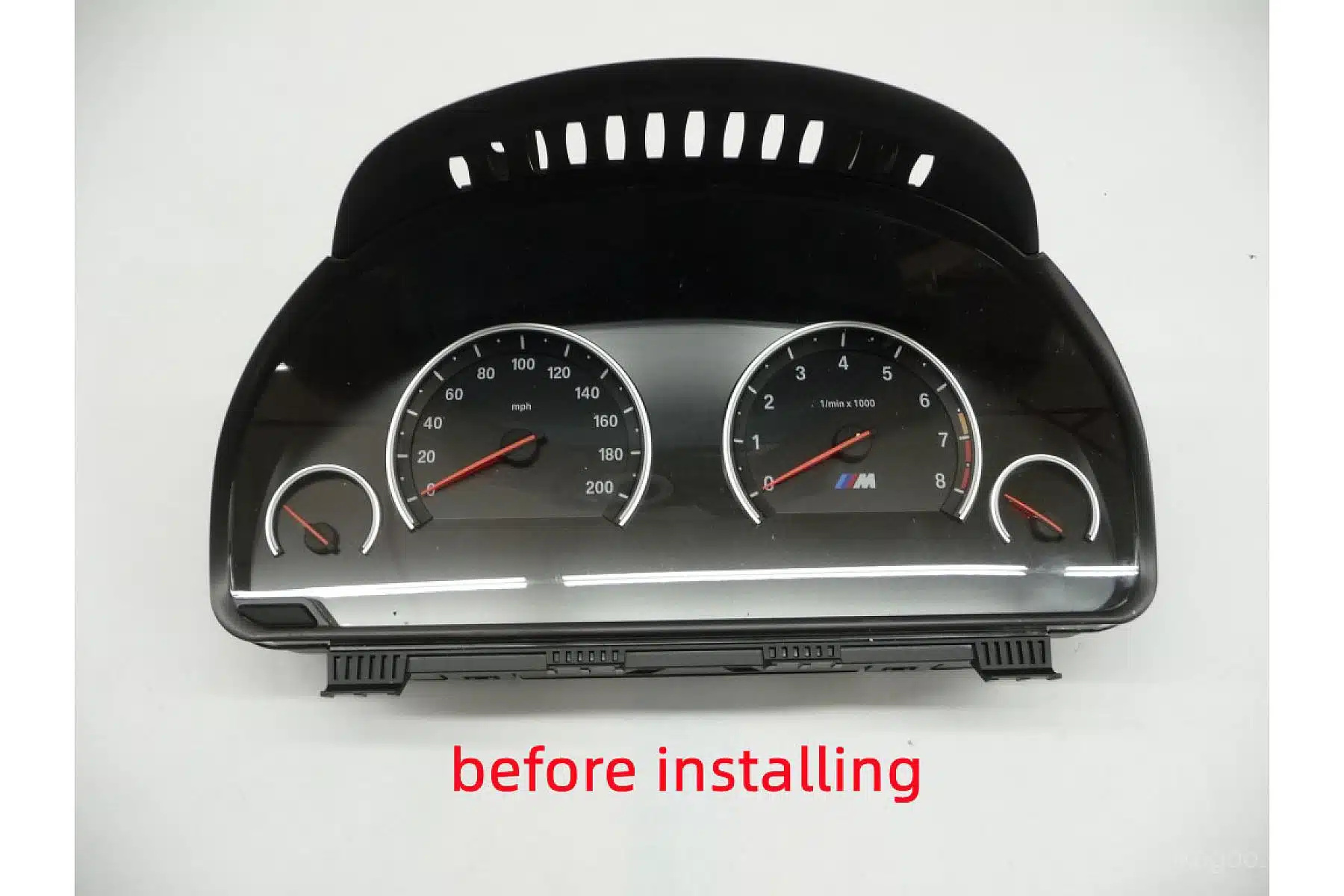 BMW F01 F02 original cluster before and digital cluster after upgrade
