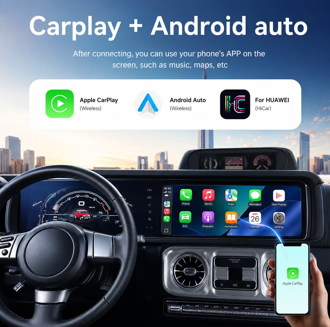 Toyota LC200 wireless Apple CarPlay and Android Auto head unit