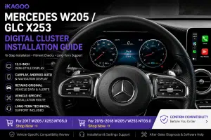 Mercedes W205 digital cluster installation guide
