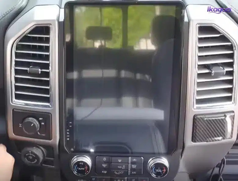 Ford F-150 16.2-inch vertical screen installed