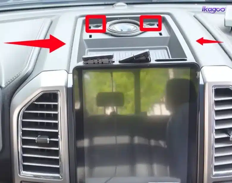 Reinstalling the Ford F-150 upper speaker grille