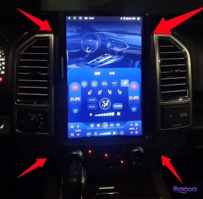 Testing the Ford F-150 vertical-screen radio interface