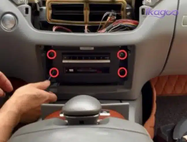 Mercedes W221 host trim panel removal before Android head unit wiring