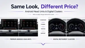 Android Head Unit and Digital Cluster Prices Same Look, Big Gap