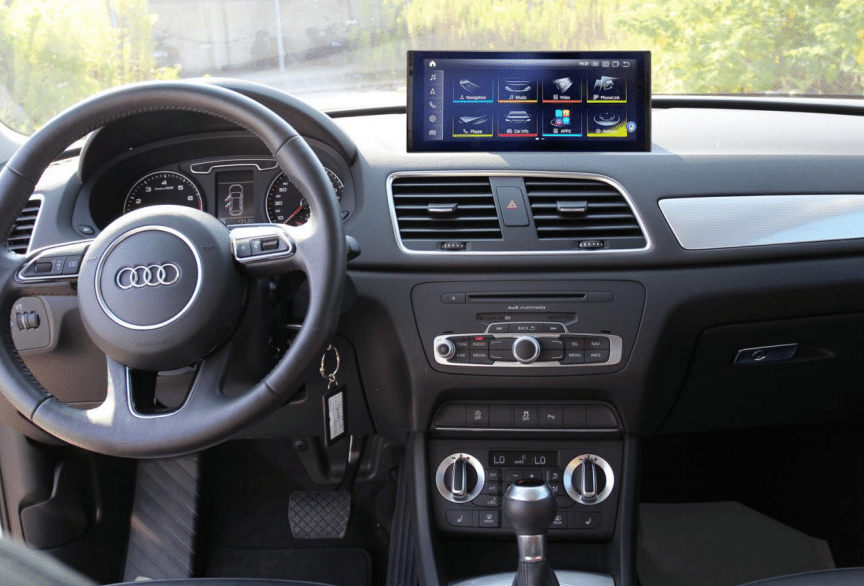Audi Q3 Android screen final installation and function test