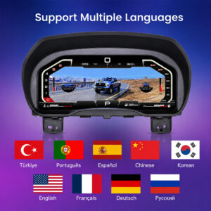 digital cluster multiple language support interface 1
