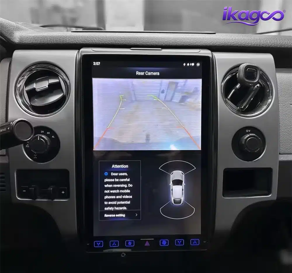 Compatibilidade da câmara de marcha-atrás de fábrica do Ford F150 com a unidade principal Android