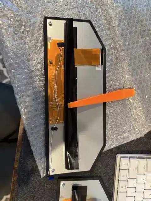 Replacement digital instrument cluster screen retained for after-sales support