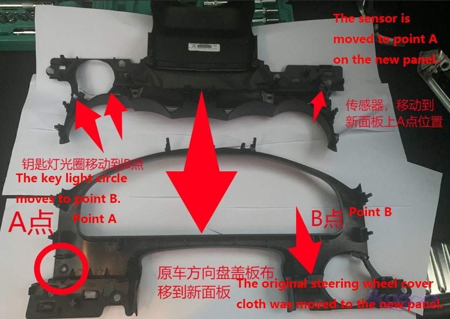 Porsche Cayenne 958 cluster harness routing