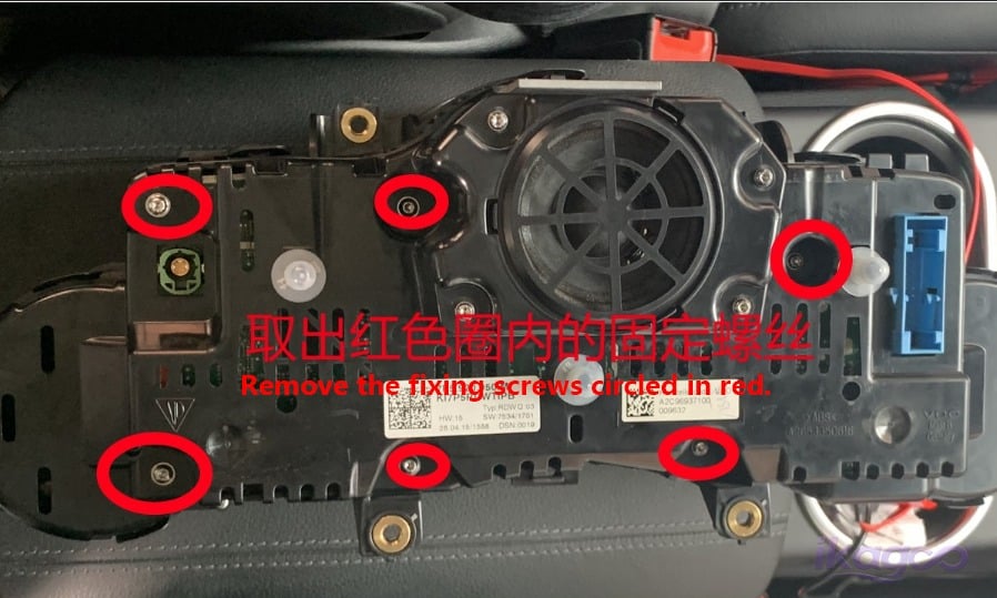 Porsche Cayenne 958 instrument cluster connector