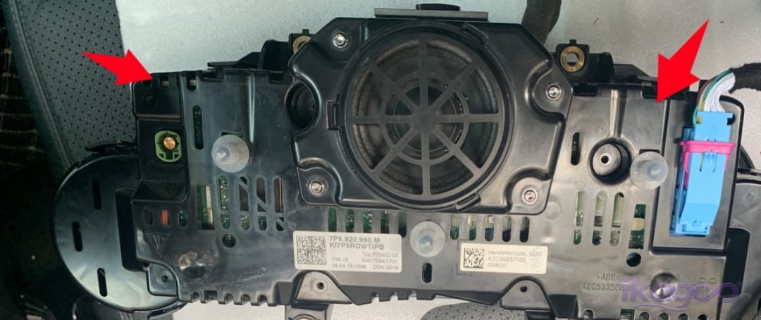 Porsche Cayenne original board installed on new digital cluster