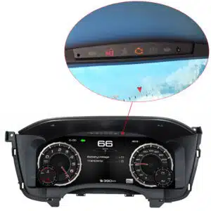Silverado digital instrument cluster display on 15.1-inch LCD showing speedometer and vehicle data
