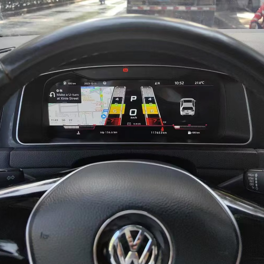 VW Golf Mk7 Virtual Cockpit installed in Volkswagen Golf 7 dashboard