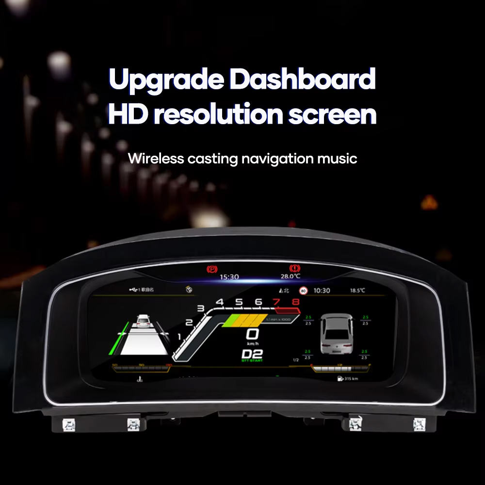 VW Golf Mk7 Virtual Cockpit upgraded digital dashboard interface