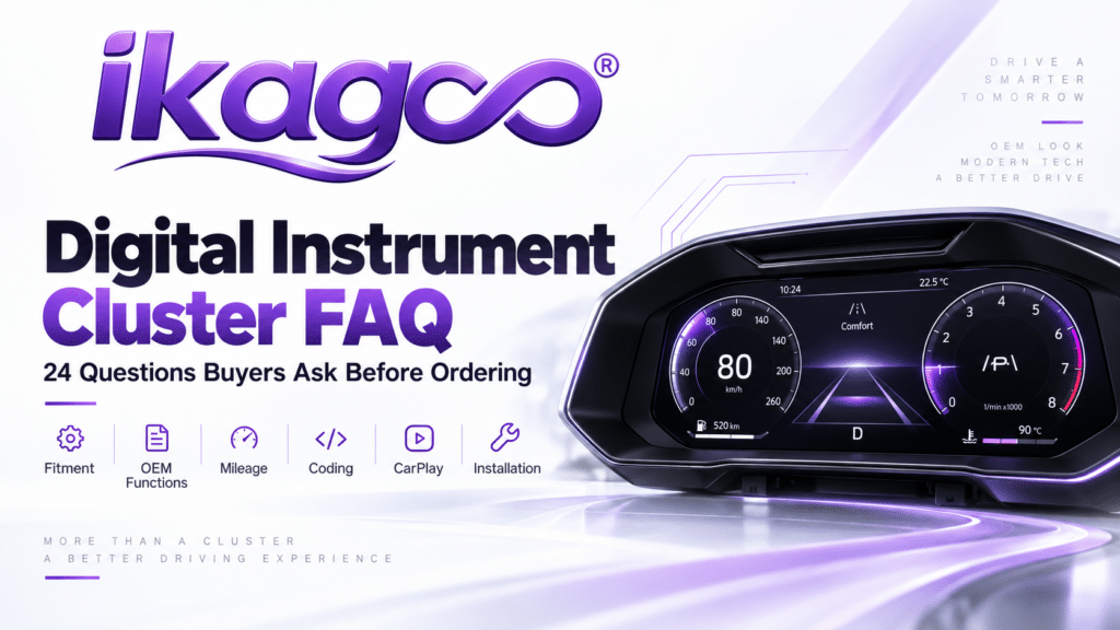 Digital Instrument Cluster FAQ: 24 Critical Questions Buyers Ask Before Ordering