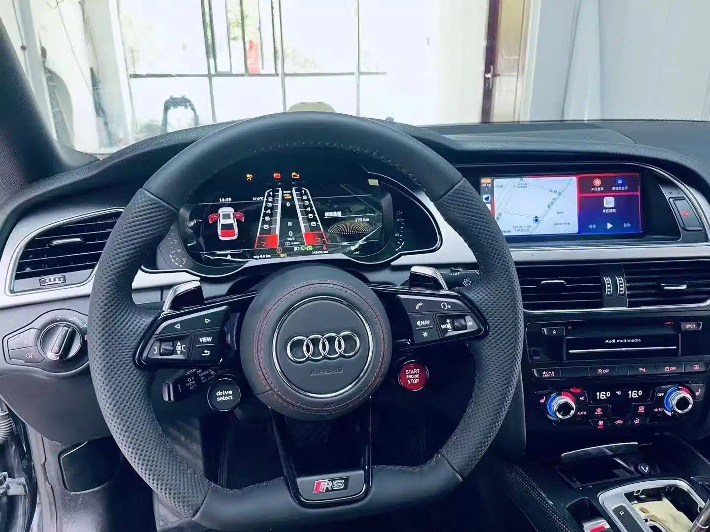 Audi A5 B8 virtual cockpit installed digital cluster iKAGOO