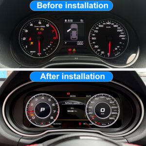Audi Q2 2016-2023 digital instrument cluster comparison