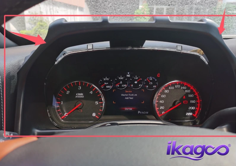 Chevrolet Silverado Digital Cluster Installation step 6 remove original cluster and disconnect connector