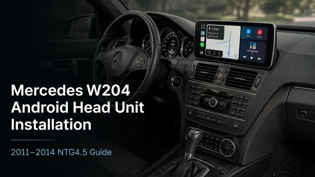 Mercedes W204 Android Head Unit Installation: 14-Step NTG4.5 Guide for 2011–2014