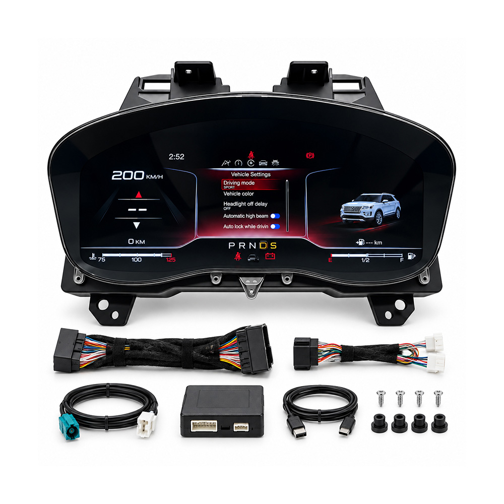 Ford Explorer Digital Instrument Cluster harness and connection components