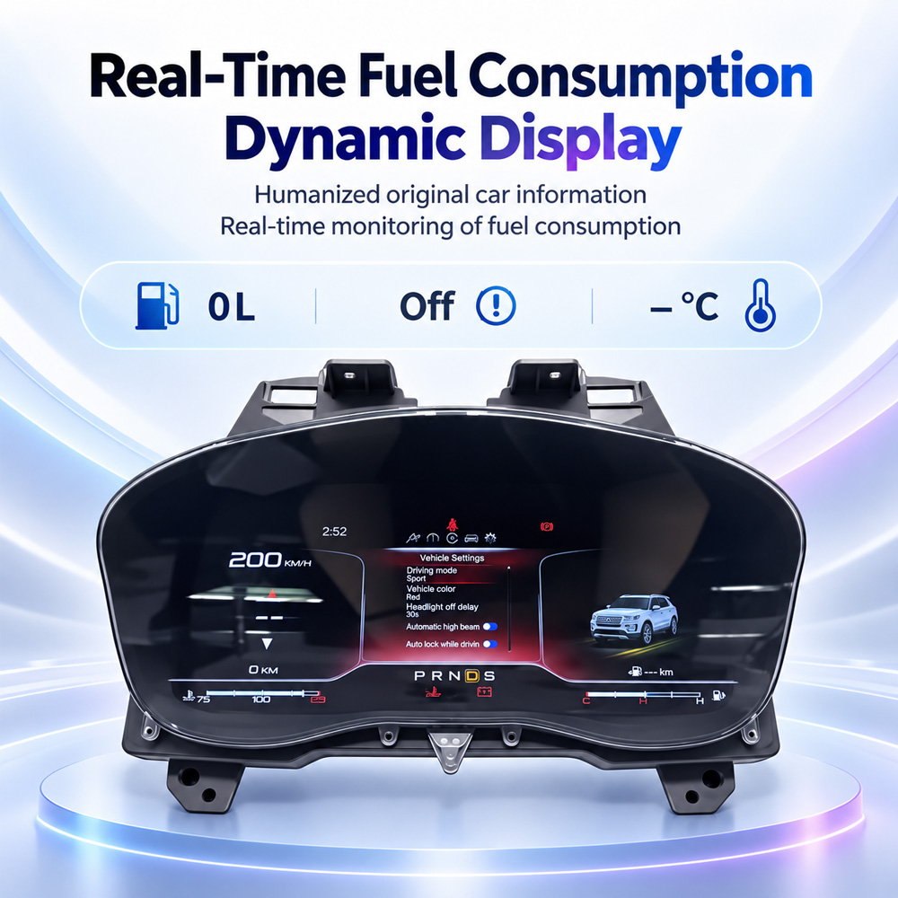 Ford Explorer Digital Instrument Cluster vehicle information interface