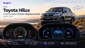 Toyota Hilux Fortuner digital cluster lossless installation steps